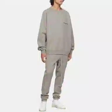 Fear of God Essentials FW21 Pullover Crewneck Dark Heather Oatmeal