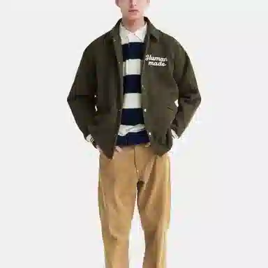 HUMAN MADE FW23 Badge Embroidered Baseball Jacket
