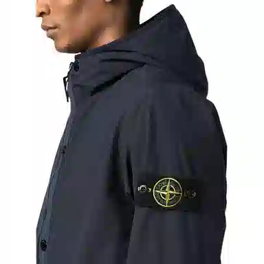 Stone Island SS23 Hooded Jacket Navy