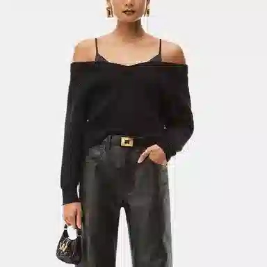 Alexander Wang FW22 Black Knit Top