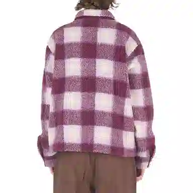 Stussy Zip Sherpa Shadow Plaid