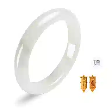 【甄选少翠】 印象眸 新中式白月光青山黛飘绿美人贵妃镯宫廷风通勤古典优雅气质如意顺遂平安喜乐氛围感玉镯 天山翠 手镯 女款