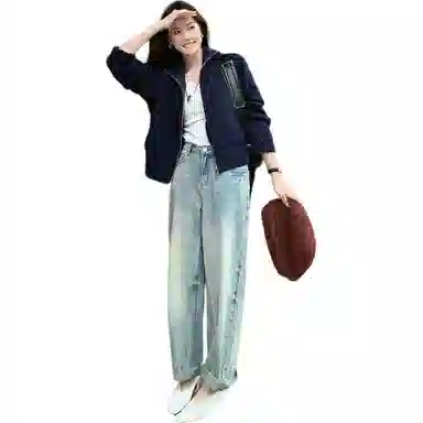 美洋 针织开衫绵羊毛混纺毛衣 女款