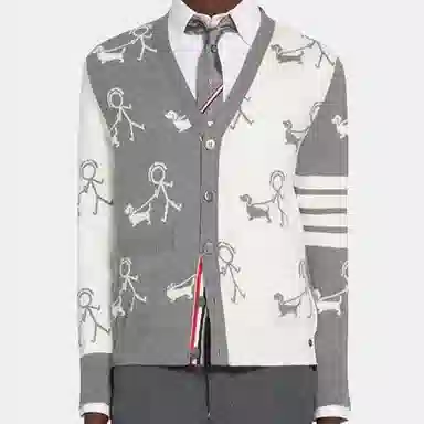 Thom Browne V-Neck Knit Cardigan