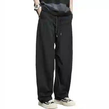 童先森 潮流纯色中腰长裤休闲裤 男款