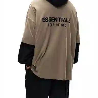 Fear of God Essentials FW24 Holiday Core Crewneck T-Shirt Deep Fog Grey