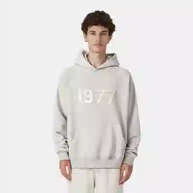 Fear of God Essentials 1977 SS22 Hoodie Light Oatmeal