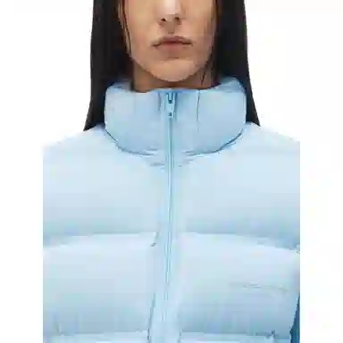 Alexander Wang FW24 Padded Logo Jacquard Jacket Oxford Blue