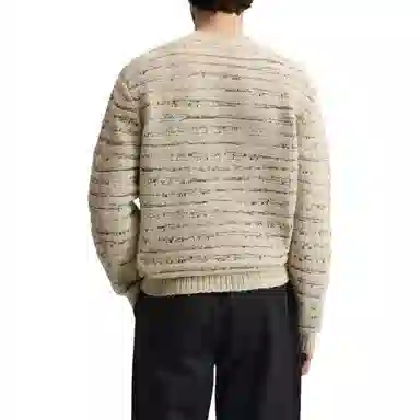 ZARA Loose Irregular Stripe Knit Sweater