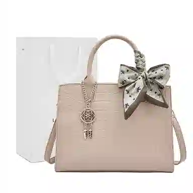 老人头 鳄鱼纹 合成革 手提包 常规 女款 多色