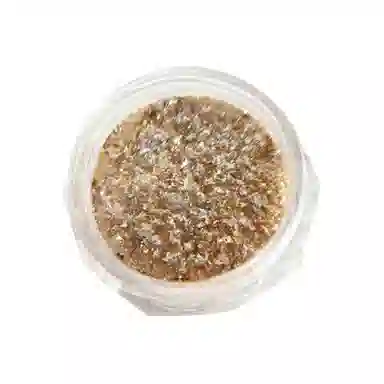 恩妮诗 网红美甲极光冰泊片欧泊碎钻粉梦幻  中梯中长款方型长方长款金色纯色