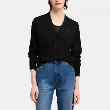 AMIPARIS FW24 Cardigan Knit Sweater Black