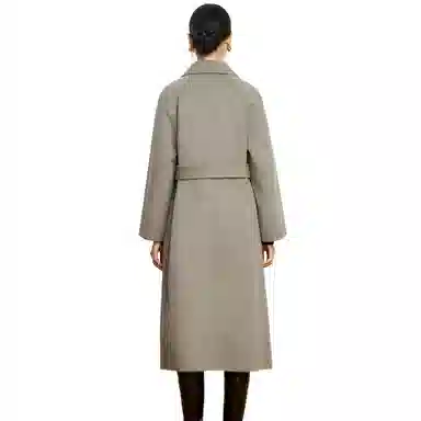 富铤 纯色翻领气质大衣 女款