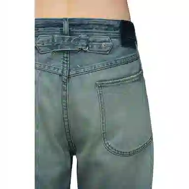 Maison Margiela High Waist Distressed Jeans Blue