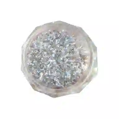 恩妮诗 网红美甲极光冰泊片欧泊碎钻粉梦幻  中梯中长款方型长方长款金色纯色