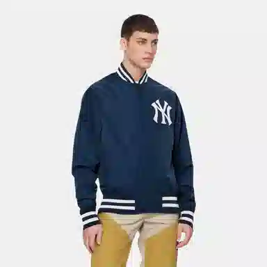 New Era MLB Logo Jacket Navy