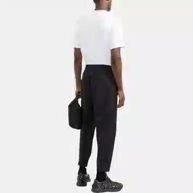 Y-3 Logo Tapered Sweatpants Black