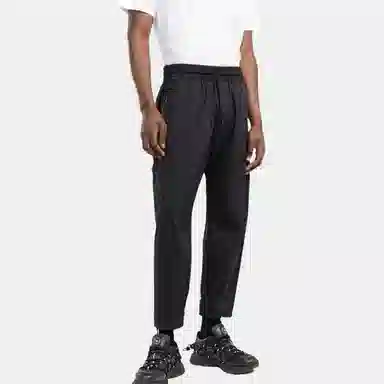 Y-3 Logo Tapered Sweatpants Black