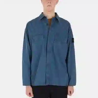 Stone Island SS23 Long Sleeve Shirt Lake Blue