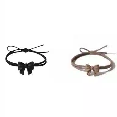 希铃 森系蝴蝶结 亚克力 发圈 女款