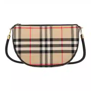 Burberry Olympia Crescent Bag Beige