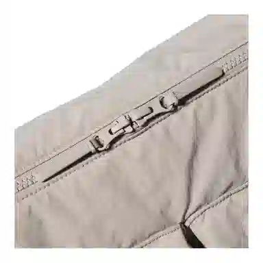 UNIQLO Multi-Pocket Nylon Shoulder Bag Beige