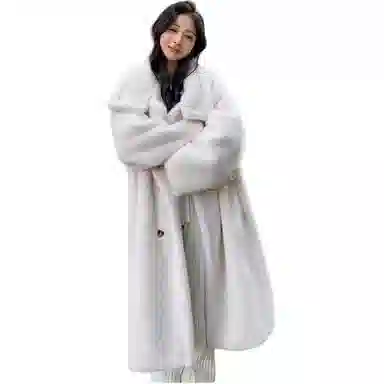 邓大喵 宽松立领长袖皮草 女款