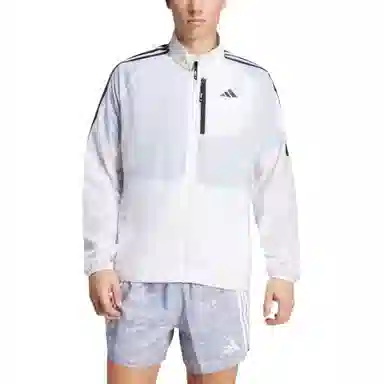 adidas 3-Stripes Own the Run Jacket White
