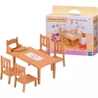 森贝儿家族 巧克力兔妹妹家具套 玩偶 毛绒公仔