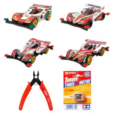 田宫 迷你四驱车 四驱兄弟 星马烈 音速战神/先驱音速/飓风音速/强棒音速 成品模型