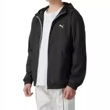 PUMA Sports Lifestyle Hoodie Jacket Black