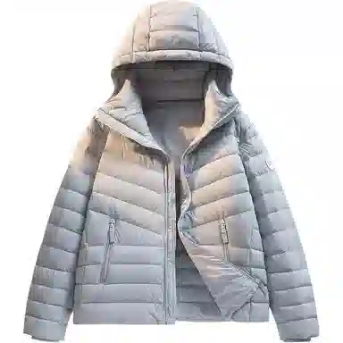 鸭鸭 轻薄休闲保暖连帽短款羽绒服 男女同款