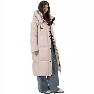 鸭鸭 长款保暖极寒加厚羽绒服 男女同款