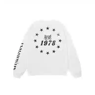 Avansbay Retro Letter Print Long Sleeve Tee