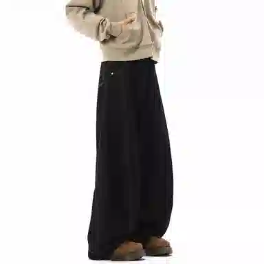 TH FABRICATE Baggy Jeans Black