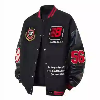 Pirkadat Baseball Jacket Black