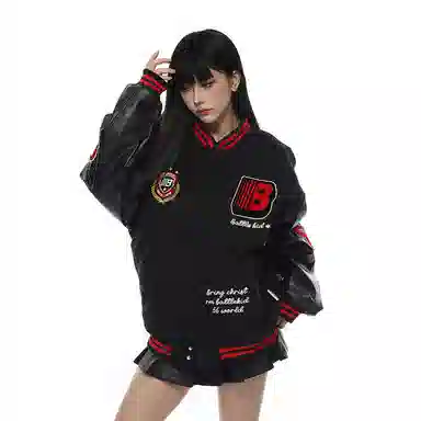 Pirkadat Baseball Jacket Black