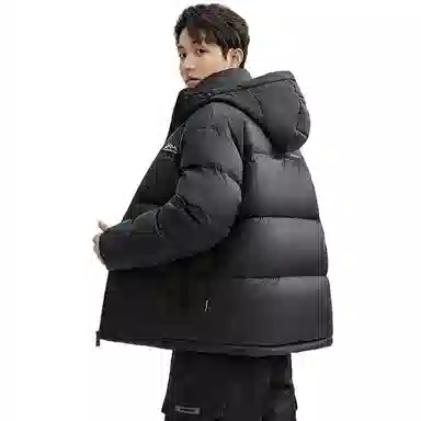 鸭鸭 户外极寒尚韩版休闲百搭拼色短款外套运动保暖可拆卸面包羽绒服 男女同款