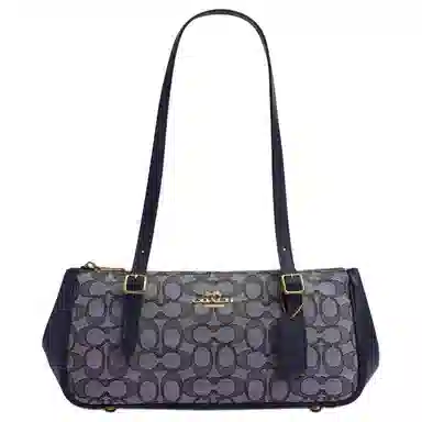 COACH Asher 34 Large Shoulder Bag Blue Gray