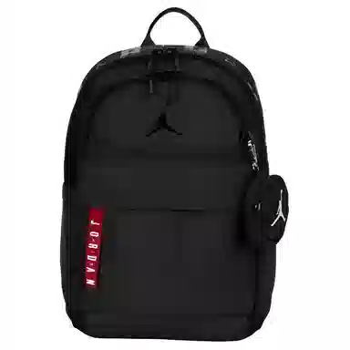 Nike Logo Zipper Backpack Black