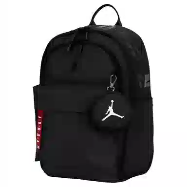 Nike Logo Zipper Backpack Black