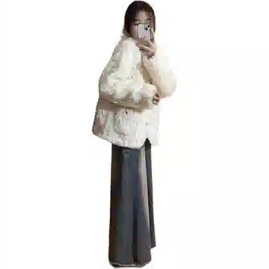 邓大喵 百搭简约舒适皮草 女款