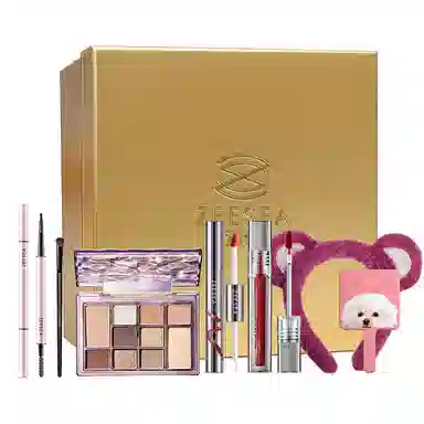 滋色 星光烁烁彩妆礼盒化妆品套盒 易上色自然持久清透气色 眼影盘唇釉唇泥口红眉笔