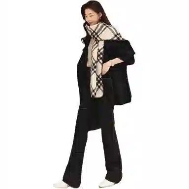 美洋 羊毛羊绒双排扣大衣 女款