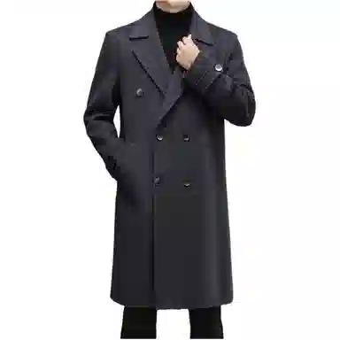 【dme】 秋冬高级感毛呢大衣男羊毛中长款外套过膝妮子呢子非双面羊绒男装 男款