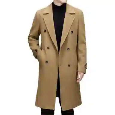 【dme】 秋冬高级感毛呢大衣男羊毛中长款外套过膝妮子呢子非双面羊绒男装 男款