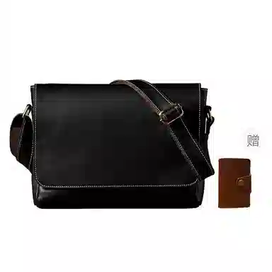 Simple&nature Messenger Bag Black