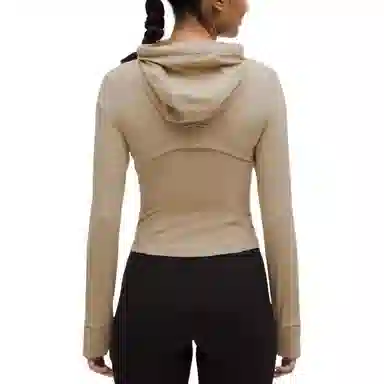 lululemon Hooded Zip Jacket Khaki
