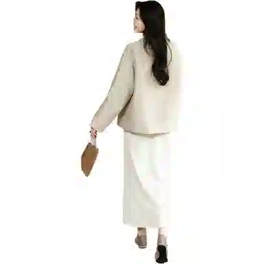 美洋 缎面肌理长袖棉服 女款