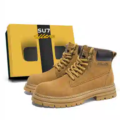 TCELLARS Classic Lace-Up Boots Maple Yellow